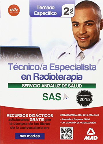 Stock image for Tecnico Especialista En Radioterapia Temario Especifico Vol 2 for sale by Libreria Nuevo Siglo 21 SL