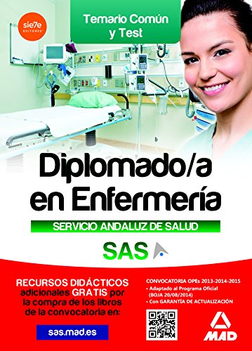 Stock image for DIPLOMADO EN ENFERMERIA SERVICIO ANDALUZ DE SALUS SAS TEMARIO COMUN Y TEST for sale by TERAN LIBROS