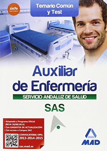 Stock image for AUXILIAR ENFERMERA DEL SERVICIO ANDALUZ DE SALUD. TEMARIO COMN Y TEST EDICION for sale by Zilis Select Books