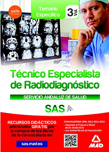 9788467699630: Tcnicos Especialistas en Radiodiagnstico del Servicio Andaluz de Salud. Temario especfico vol 3