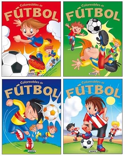 9788467702088: Coloreables de ftbol (4 ttulos)