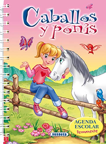 Imagen de archivo de Agenda escolar permanente caballos y ponis a la venta por Moshu Books