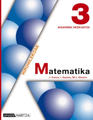 9788467801798: Matematika 3. (Basque Edition)