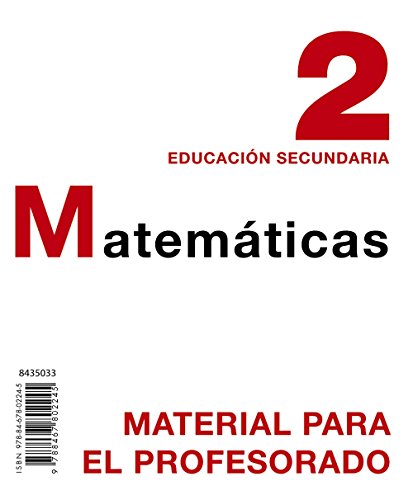 9788467802245: Matemticas 2. Material para el profesorado.