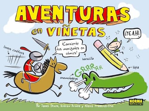 Stock image for Aventuras en vietas / Adventures in cartooning: Convierte tus monigotes en cmics ! / How to Turn Your Doodles into Comics for sale by Ammareal