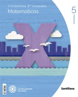 Imagen de archivo de CUADERNO MATEMATICAS 5 PRIMARIA 3 TRIM CONSTRUYENDO MUNDOS a la venta por Librerias Prometeo y Proteo