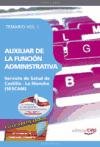 9788468113647: Auxiliar de la Funcin Administrativa Servicio de Salud de Castilla - La Mancha (SESCAM). Temario Vol. I. (Coleccin 639) (Spanish Edition)