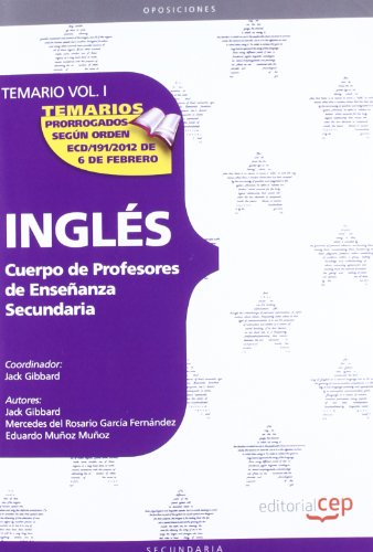 Imagen de archivo de Cuerpo de Profesores de Enseanza Secundaria. Ingls. Temario Vol. I. a la venta por Iridium_Books