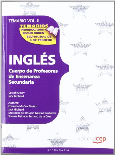 Imagen de archivo de Cuerpo de profesores de enseanza secundaria. Ingls. Temario. Vol. II a la venta por Iridium_Books