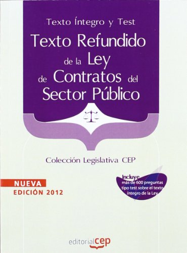 Texto Refundido de la Ley de Contratos del Sector Público. Texto Íntegro y Test.