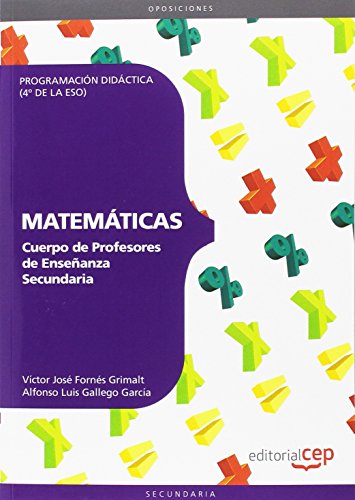 Beispielbild fr Cuerpo Profesores Enseanza Secundaria Matematicas Programacion Didact zum Verkauf von Iridium_Books