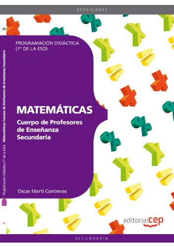 Imagen de archivo de Cuerpo Profesores Enseanza Secundaria Matematicas Programacion Didact a la venta por Iridium_Books