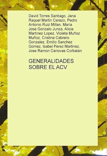Stock image for GENERALIDADES SOBRE EL ACV Torres Santiago, David / Martin for sale by Iridium_Books