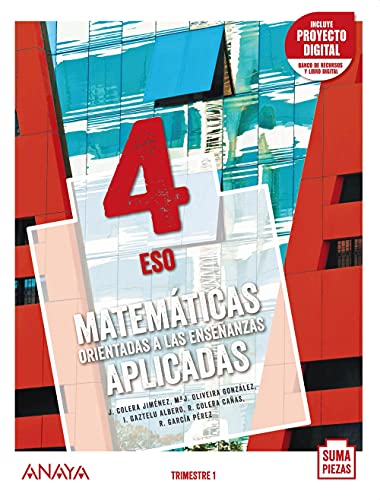 Beispielbild fr Matemticas Orientadas a las Enseanzas Aplicadas 4. Trimestres. - 9788469879436 zum Verkauf von Hamelyn