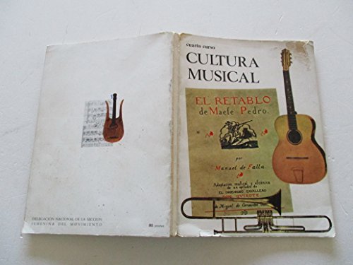 Beispielbild fr Cultura Musical. cuarto Curso zum Verkauf von Librera Gonzalez Sabio