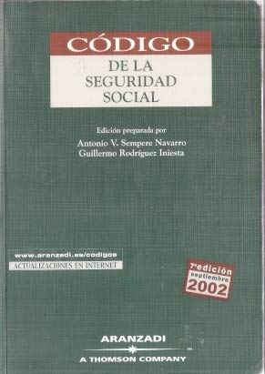 Beispielbild fr Codigo de la seguridad social (2002) zum Verkauf von medimops