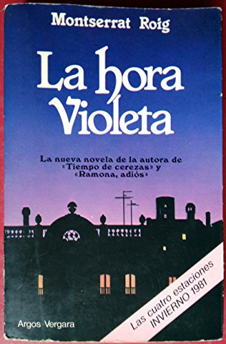 Beispielbild fr Hora violeta, la MONTSERRAt,Roig. zum Verkauf von VANLIBER