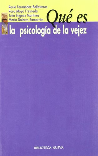 Beispielbild fr QUE ES LA PSICOLOGIA DE LA VEJEZ zum Verkauf von KALAMO LIBROS, S.L.