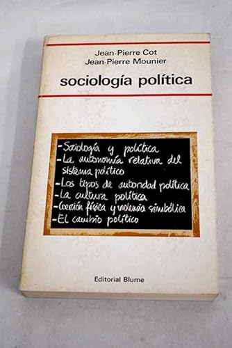 Beispielbild fr Sociologia Poltica zum Verkauf von Almacen de los Libros Olvidados
