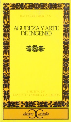 Beispielbild fr Agudeza y Arte de Ingenio, Ii . zum Verkauf von Hamelyn