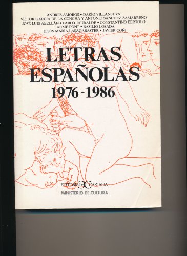 Stock image for Letras Espaolas 1976-1986 (Spanish Edition) for sale by HPB-Red