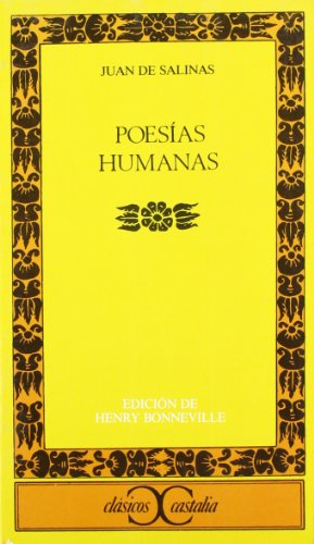 Beispielbild fr Poesas humanas. Edicin de Henry Bonneville. zum Verkauf von HISPANO ALEMANA Libros, lengua y cultura
