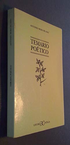 Beispielbild fr TEMARIO POETICO. zum Verkauf von Libros Ambig