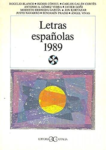 Stock image for Letras Espaolas 1989 for sale by Hamelyn