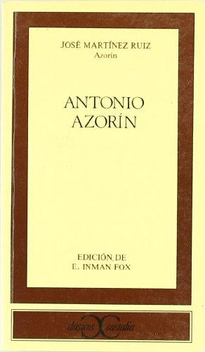 Stock image for Antonio Azorn Martnez Ruiz Azorn, Jos for sale by Iridium_Books