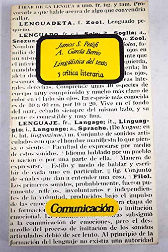 9788470531996: Linguistica del texto y critica literaria