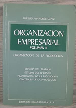 Imagen de archivo de Organizacion Empresarial Vol. Ii Economica y Administrativa a la venta por Hamelyn