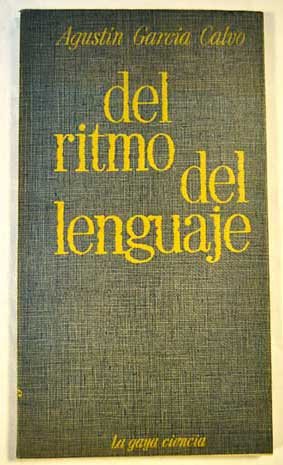 Imagen de archivo de Del ritmo del lenguaje (Spanish Edition) a la venta por Iridium_Books