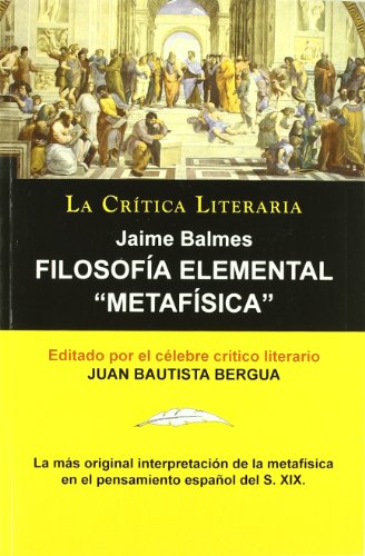 Stock image for ILOSOFIA ELEMENTAL,METAFISICA for sale by AG Library