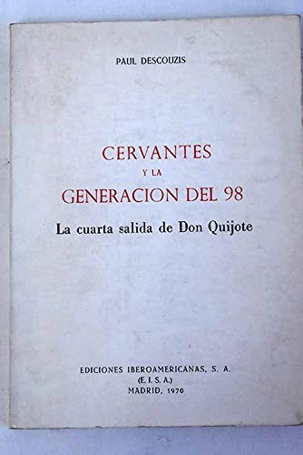 9788470841637: Cervantes y la generacion del 98