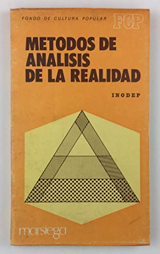 Stock image for Mtodos de anlisis de la realidad for sale by Almacen de los Libros Olvidados
