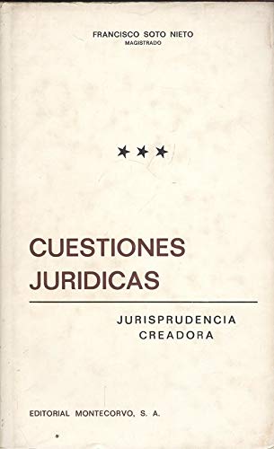 9788471110961: Cuestiones Jurdicas. Jurisprudencia Creadora. Tomo III