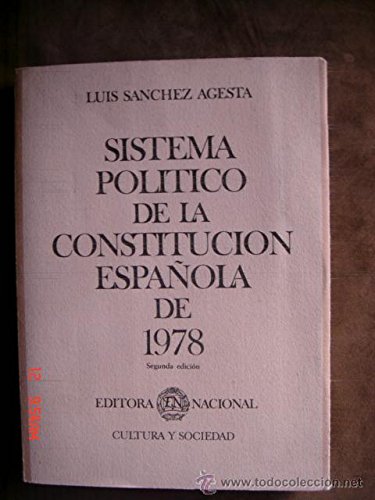 9788471307163: Sistema politico de la Constitucion espanola de 1978: Ensayo de un sistema : diez lecciones sobre la Constitucion de 1978 (Serie Manuales)