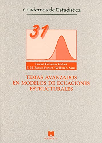 9788471337528: Temas avanzados en modelos de ecuaciones estructurales (Cuadernos de estadstica)