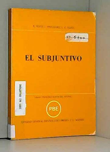 Stock image for El subjuntivo. for sale by Yushodo Co., Ltd.