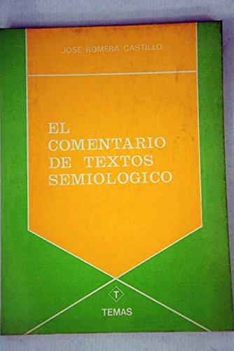 Imagen de archivo de Comentario de textos semiologico, el a la venta por Libros Ramban