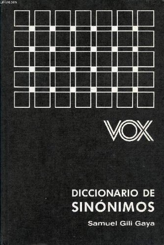 Imagen de archivo de Diccionario de Sinonimos / Dictionary of Synonyms (Spanish Edition) a la venta por HPB-Red