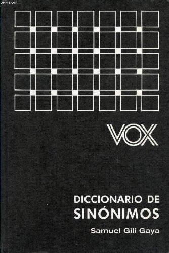 Stock image for Diccionario de Sinanimos/Dictionary of Synonyms (Spanish Edition) for sale by Better World Books