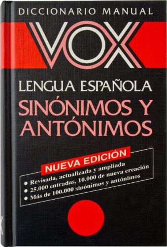 Stock image for Sinonimos y Antonimos Vox Diccionario Manual de la Lengua Espaola for sale by Hamelyn