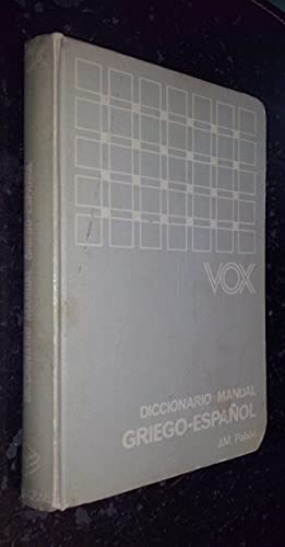 9788471531926: Diccionario manual vox Griego-español vv