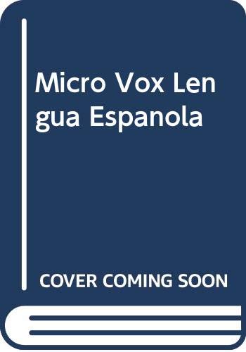 9788471539502: Micro Vox Lengua Espanola