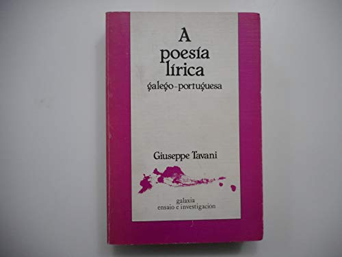 9788471545619: Poesa lrica galego-portuguesa (Ensaio) (Galician Edition)