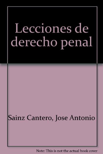 Imagen de archivo de Lecciones de derecho penal (Spanish Edition) a la venta por Iridium_Books