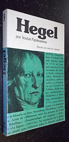 Stock image for Hegel [Paperback] by kostas_papaioannou for sale by Iridium_Books