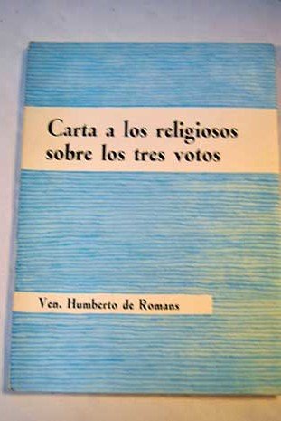 Imagen de archivo de CARTA A LOS RELIGIOSOS SOBRE LOS TRES VOTOS a la venta por KALAMO LIBROS, S.L.