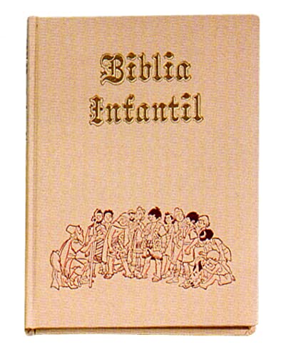 BIBLIA INFANTIL 3 - SIMIL PIEL BEIGE, CANTOS DORADOS - Obra Colectiva